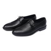 Brecon - Men's Black Calf Leather Single Monkstrap - LS-13